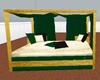 Green/Cream/ Gold Couch