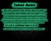 Taboo Rules