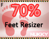 !N %70 Female Feet Scale