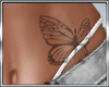 butterfly belly tattoo