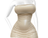 L! Cream Leather Dress