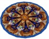 multi color round rug