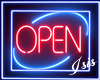 :Is: Open Neon Sign