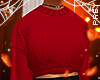 Red Cozy Crop Sweater