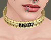 Collar gold Noir