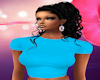 !SAS! Blue Crop Top