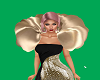 Gold Neck Ruffle