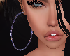 PURPLE DIAMOND HOOPS