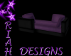 Purple Couples Sofa