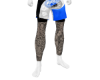 *VERS@CE B/W/Blue Shorts