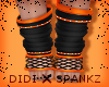 !D! Socks Black + Orange