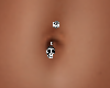 skull belly piercing