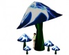 trippy dancing mushroom