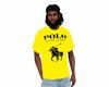 His Polo Yellow Tee