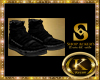 black sneakers casual