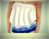White-Blue Layer Top