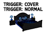 Blue Wolf Trigger Bed