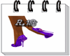 shoes brillo violet