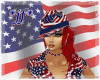 *jf* USA Flag Hat F