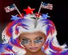animated USA flag crown