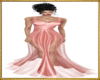 Designer  peach gown