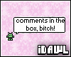 iD| Comments Sticker