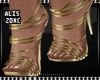 [AZ] Strapped Gold Heels