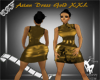 Asian Dress Gold XXL
