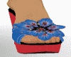 SM Red/Blue Wedge Shoes