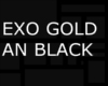 EXO GOLD AND BLACK LOGO
