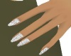  Sparkle White Nails