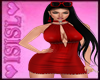 Dress Red Sofia Slim