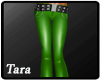 Green Leather Pants.