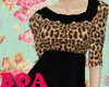 [B] Leopard Lace Dress