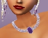 LL-Pearl Necklace/Purple