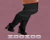 Mysty black leather boot