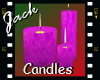 Purple Christmas Candles