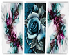 Rose Abstract Art Trio
