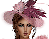 Rose Pink Wedding Hat