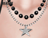 Star Necklace Black