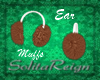 XMas Ear Muffs(Brown)