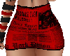 newspaper mini skirt
