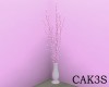 vase with twig lights