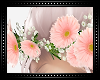 ♔ Peach Flower Crown