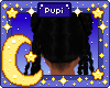 add on nape hair, black