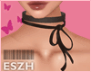Bow Choker Black