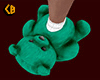 Green Teddy Slippers (F)
