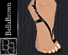 BB Black thong shoe