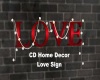 CD Home Decor Love Sign