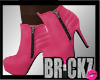 -B- Pink Ankle Boots
